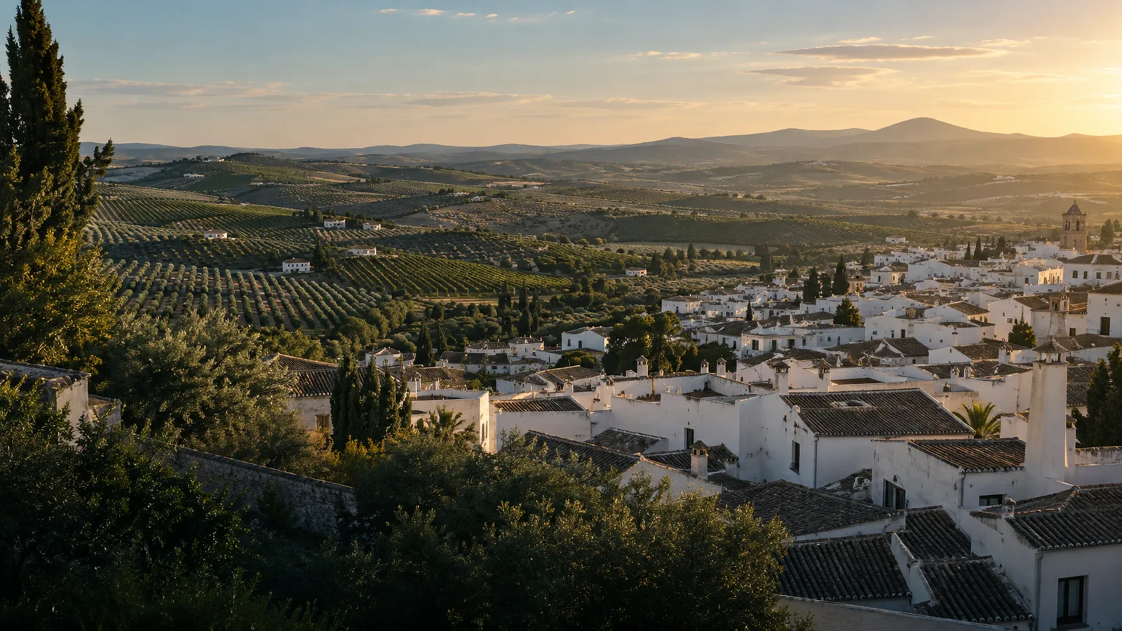Paisaje andaluz inspirado en Montilla y sus viñedos